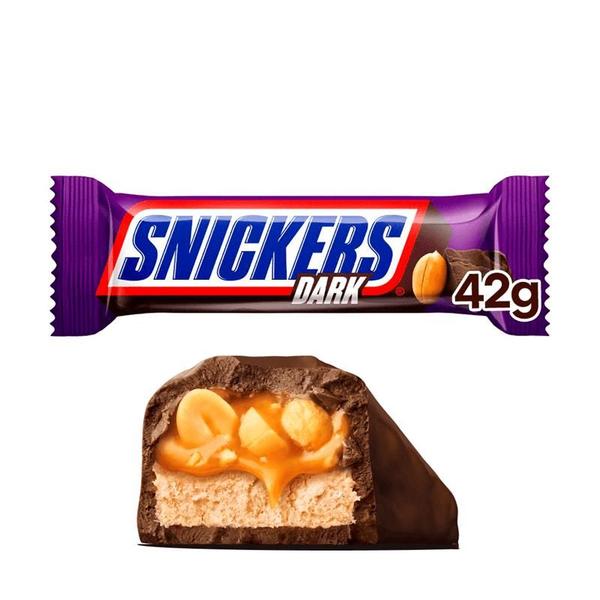 Imagem de Mars Chocolate Snickers Dark 42 gramas - Kit com 03x