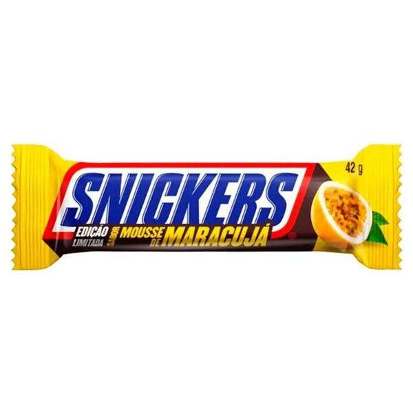 Mars Chocolate Snickers Mousse de Maracujá 42 gramas - Kit com 03x Imagem de Mars Chocolate Snickers Mousse de Maracujá 42 gramas - Kit com 03x