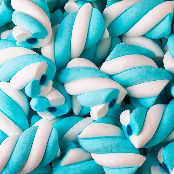 Imagem de Marshmallow Fini Recheado Azul/Branco - 250g