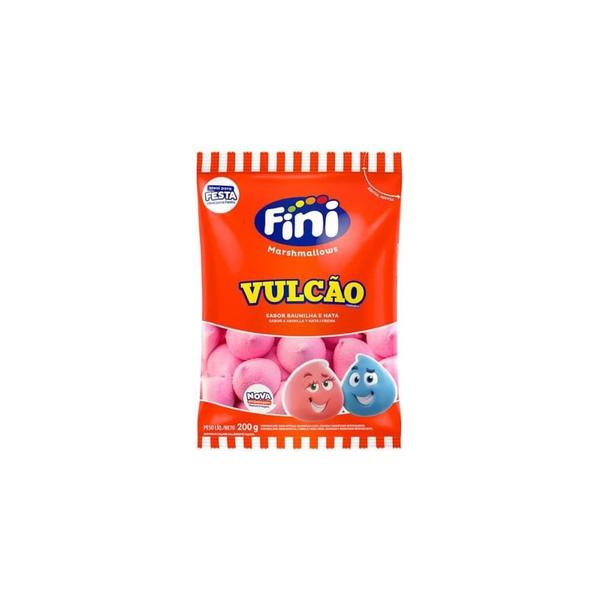 Marshmallow Fini Vulcão Rosa Pacote com 250grs Imagem de Marshmallow Fini Vulcão Rosa Pacote com 250grs