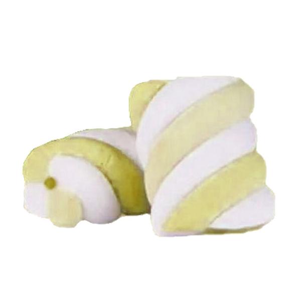 Marshmallow Fofs Twist Recheado Banana - 220g - Florestal Imagem de Marshmallow Fofs Twist Recheado Banana - 220g
