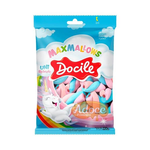 Marshmallow recheado 220g docile Imagem de Marshmallow recheado 220g docile