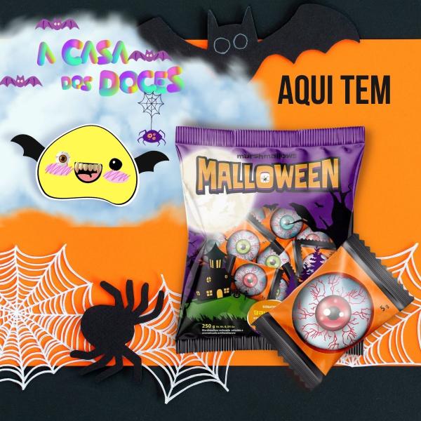 Imagem de Marshmallow Recheado Malloween Olho - Florestal - Pacote 250g