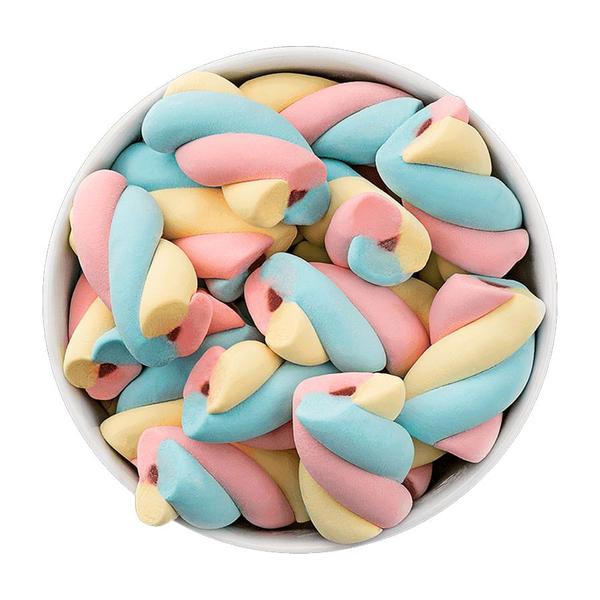 Imagem de Marshmallow Recheado Twist Colorido Maxmallows 220g  - Docile