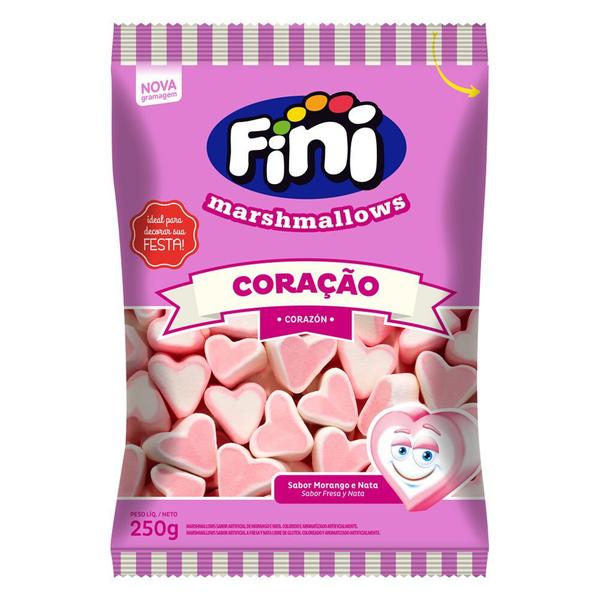 Imagem de Marshmallows Coração 250g Fini