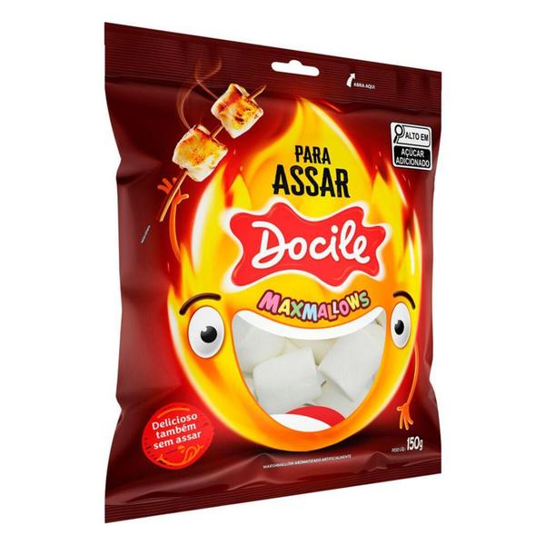 Marshmallows Docile Para Assar Sabor Baunilha 150g Imagem de Marshmallows Docile Para Assar Sabor Baunilha 150g