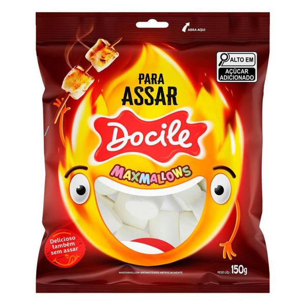 Marshmallows Docile Para Assar Sabor Baunilha 150g Imagem de Marshmallows Docile Para Assar Sabor Baunilha 150g