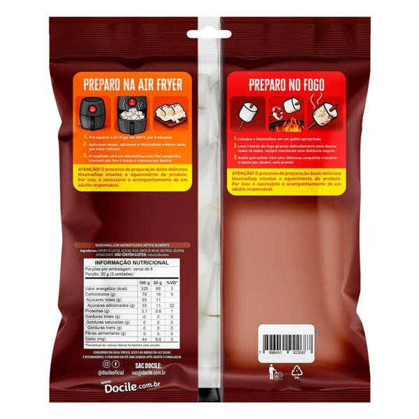 Marshmallows Docile Para Assar Sabor Baunilha 150g Imagem de Marshmallows Docile Para Assar Sabor Baunilha 150g