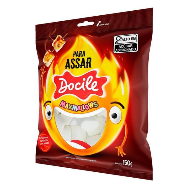 Marshmallows Docile Para Assar Sabor Baunilha 150g Imagem de Marshmallows Docile Para Assar Sabor Baunilha 150g