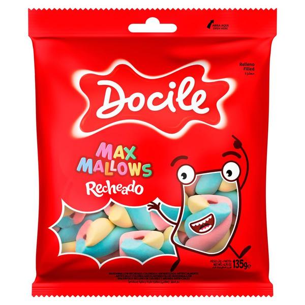 Imagem de Marshmallows Max Docile Torção Recheado 135g