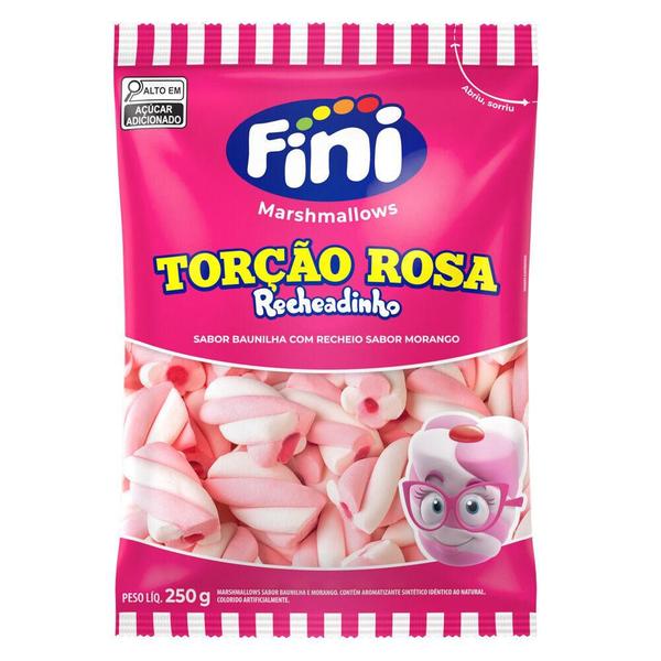 Imagem de Marshmallows Rech. Torcao Rosa 250g Fini