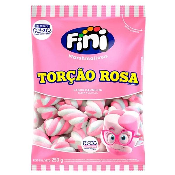 Imagem de Marshmallows Torcao Rosa 250g Fini