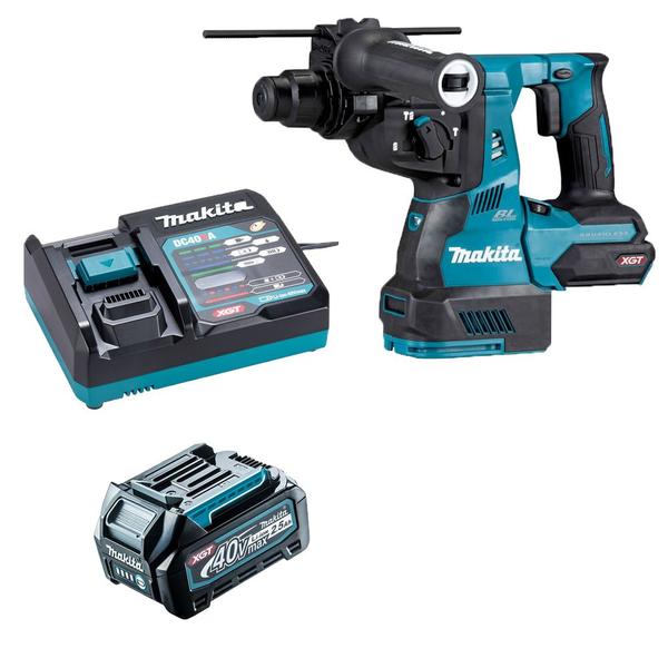 Imagem de Martelete Combinado 28mm 40v XGT HR003 Bat 2.5Ah Makita 110v