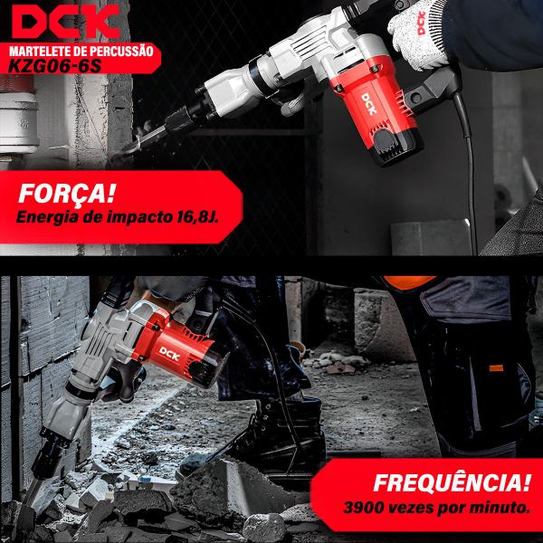 Martelete De Percussão Rompedor De 6kg 220v Dck - Martelete
