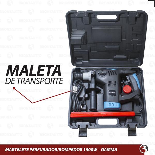 Imagem de Martelete Perfurador Rompedor 1500w G1951 Furadeira 730 Rpm Gamma