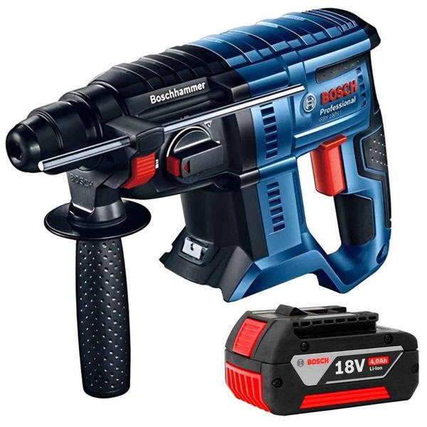 Imagem de Martelete SDS Plus 18V BRUSHLESS 2,3KG GBH 180-LI Bateria 4Ah BOSCH