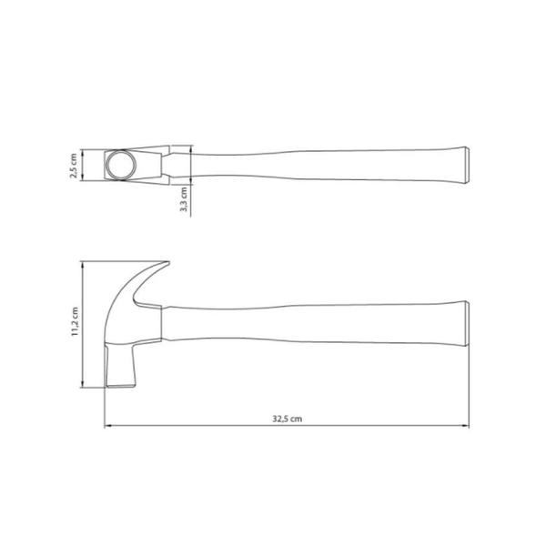 Imagem de Martelo 25 mm Tramontina com Cabo em Madeira
