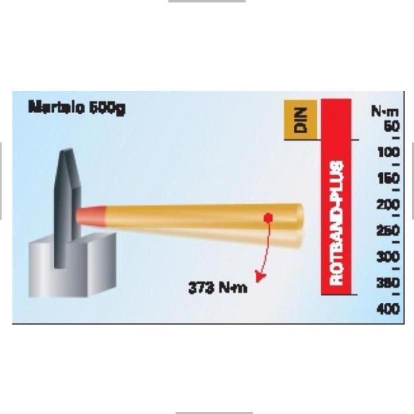 Imagem de Martelo Bola Rotband-Plus com Cabo em Madeira 800gr Gedore