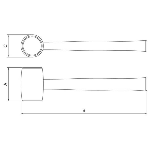 Imagem de Martelo borracha 225g tramontina