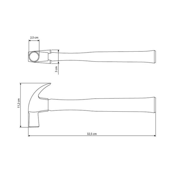 Imagem de Martelo De Unha 25 mm Tramontina