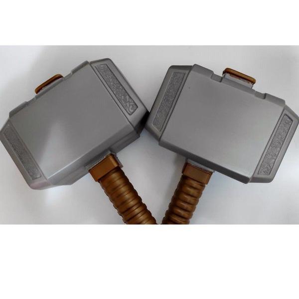 Imagem de Martelo do Thor ( Deus do Trovão Para Meninos ) Tamanho Grande 32cm x 18cm em Plastico Super Resistente - Planeta das ar