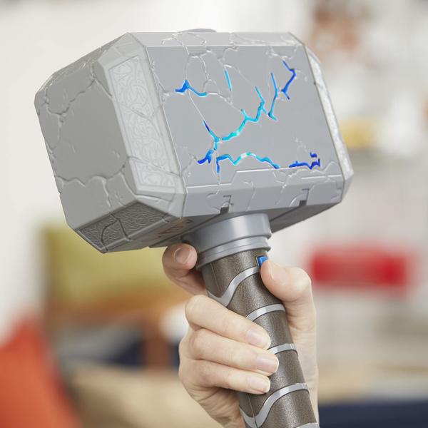 Imagem de Martelo Eletrônico com Luz e Som - Mighty FX Mjolnir - Thor Love and Thunder - Hasbro