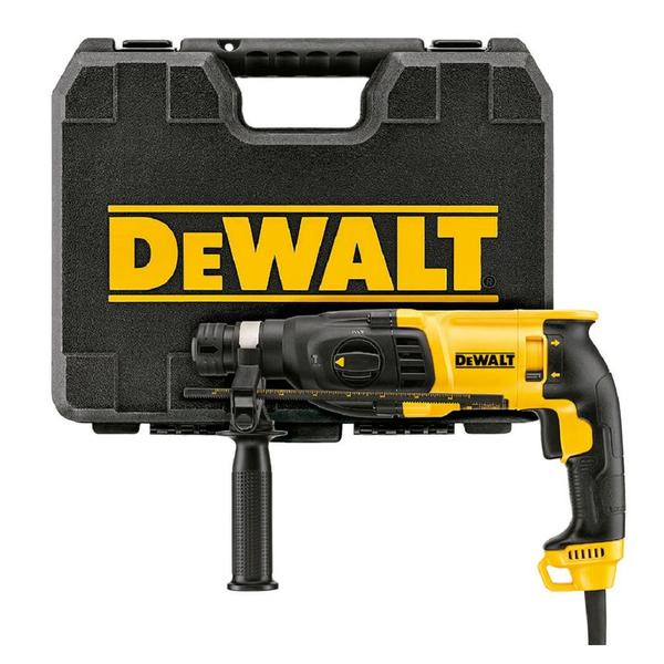 Imagem de Martelo Perfurador Rompedor SDS Plus Eletropneumático 2,6J 800W com Maleta 220V D25133K - DeWALT