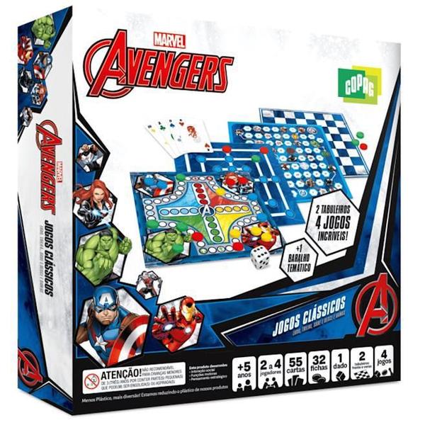 Imagem de Marvel Avengers 4 Jogos Clássicos Copag