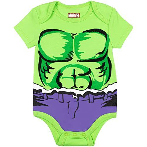 Imagem de Marvel Baby Boys' 5 Pack Bodysuits - O Hulk, Homem-Aranha, 