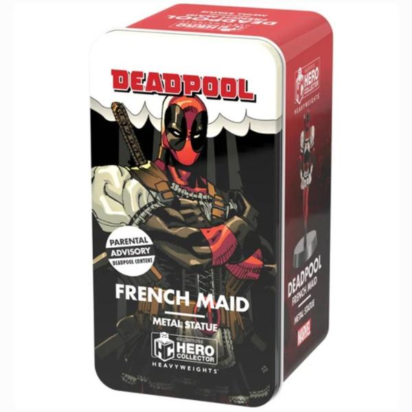 Imagem de Marvel Deadpool Heavyweights Metal Statue French Maid Eaglemoss