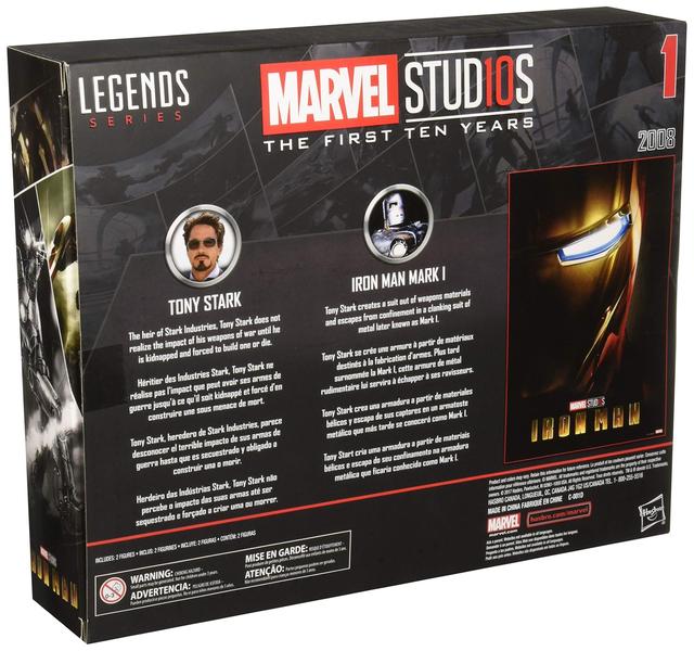 Imagem de Marvel Studios Legends Série Hasbro Tony Stark & Homem de Ferro Marca 12-Pack Action Figures.