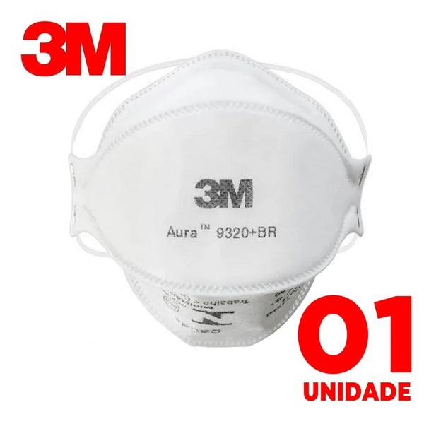 Imagem de Máscara 3M Aura 9320 Respirador PFF2 Inmetro Envio Imediato