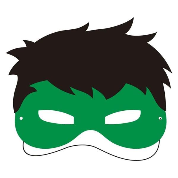 Imagem de Máscara Acessório Hulk Vingadores Marvel Infantil C/Elástico