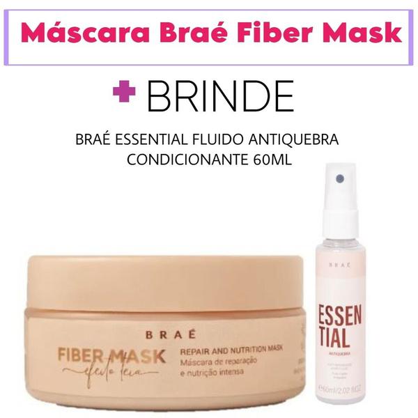 Máscara braé fiber mask ganhe braé essential antiquebra condicionante 60ml - BRAE Imagem de Máscara braé fiber mask ganhe braé essential antiquebra condicionante 60ml