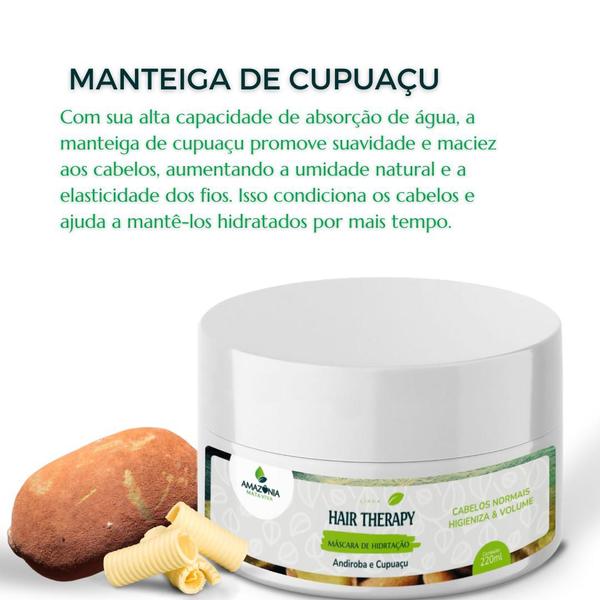 Imagem de Máscara Capilar de Andiroba e Cupuaçu - Hidratação Intensa- HAIR THERAPY