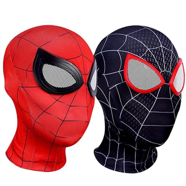 Imagem de Máscara de Cosplay Homem-Aranha Miles Morales/Peter Parker - Adulto - Halloween