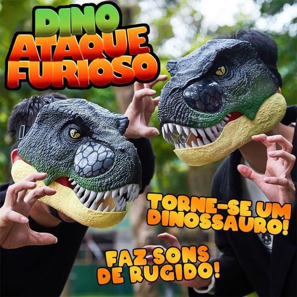 Imagem de Máscara De Dinossauro Brinquedo Realista Divertido - Zoop
