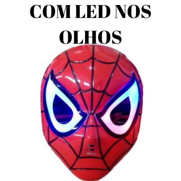 Imagem de Máscara de luz LED Super Heroes Avengers Infantil HOMEM ARANHA