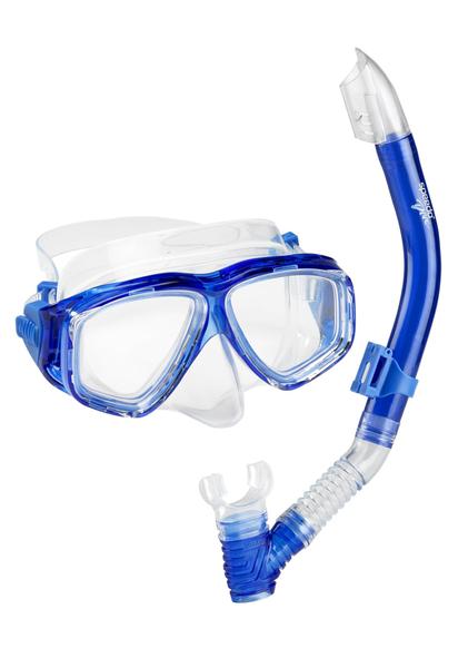 Imagem de Máscara de mergulho com snorkel de natação Speedo Adventure Series MS Blue