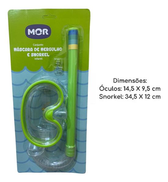 Imagem de Mascara De Mergulho E Snorkel Infantil 1884 Mor