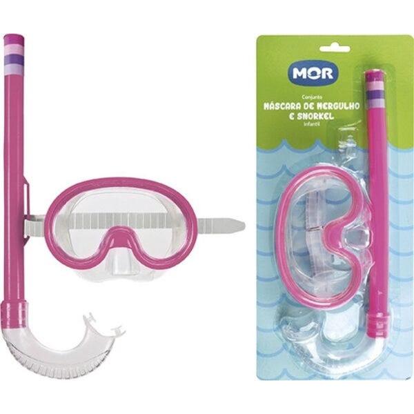 Imagem de Mascara de Mergulho e Snorkel Infantil Mor 001884