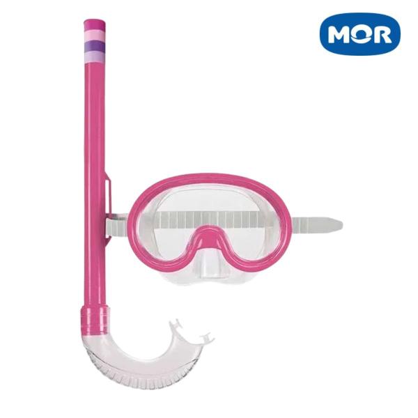 Imagem de Máscara de Mergulho Infantil Kit Máscara e Snorkel Mor REV02