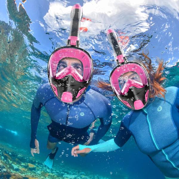 Imagem de Máscara de Mergulho Kit Óculos Antiembaçante Snorkel Respirador Com Válvula à Prova D'água Original