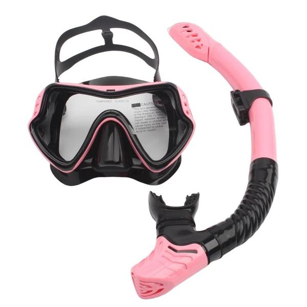 Imagem de Máscara de Mergulho Profissional com Snorkel - Adulto Unissex - Conjunto Jsjm