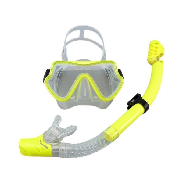 Imagem de Máscara de Mergulho Profissional para Adultos - Conjunto de Snorkel com Saia de Silicone Antiembaçante