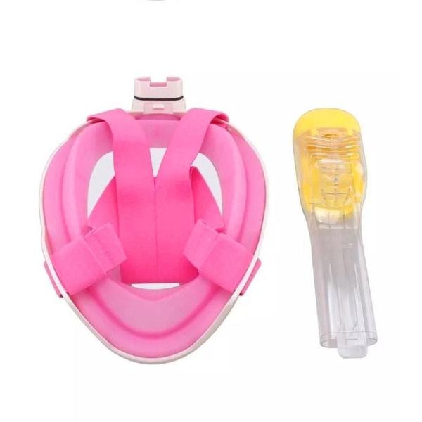 Imagem de Mascara De Mergulho Snorkel Full Face Rosa