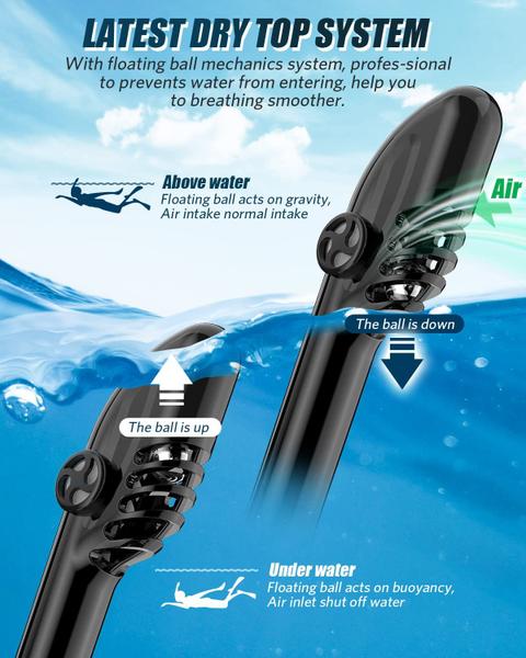 Imagem de Máscara de snorkel QingSong Full Face para adultos com suporte de câmera