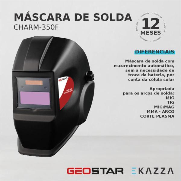 Imagem de Máscara de Solda Escurecimento Automático CHARM-350F - GEOSTAR