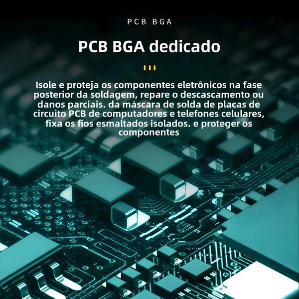 Máscara de Solda Fotossensível UV DSUNYK - Tinta 100g para BGA, PCB e Fluxo de Óleo Imagem de Máscara de Solda Fotossensível UV DSUNYK - Tinta 100g para BGA, PCB e Fluxo de Óleo