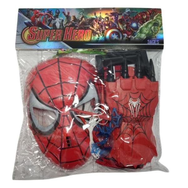 Máscara Do Homem Aranha Com Lança Teia De Garra - Sacks Imagem de Máscara Do Homem Aranha Com Lança Teia De Garra